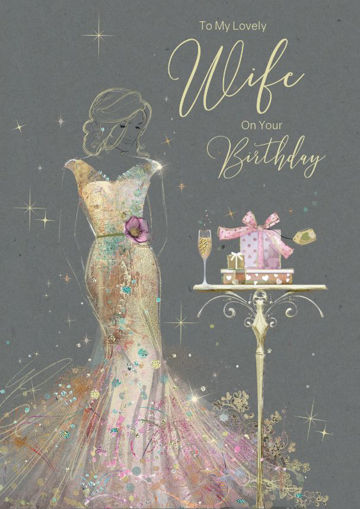 Picture of LOVELY WIFE BIRTHDAY CARD